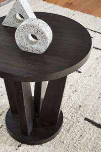 Thumbnail for Chasinfield - Dark Brown - Round End Table - Tony's Home Furnishings