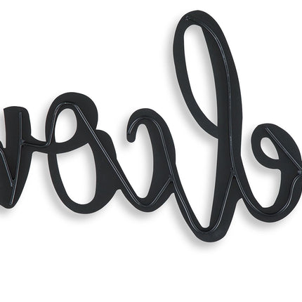 Emalee - Black - Wall Decor - Welcome Signature Design by Ashley® 