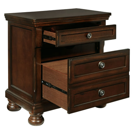 Porter - Dark Brown - Two Drawer Night Stand Ashley Furniture 