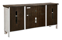 Thumbnail for Havalance - Brown / Beige - Extra Large TV Stand - 4 Doors - Tony's Home Furnishings