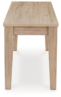 Thumbnail for Gleanville - Light Brown - Large Dining Room Bench - Tony's Home Furnishings