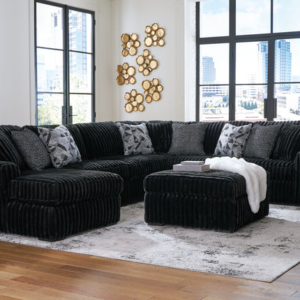 Midnight-Madness - Sectional Set Signature Design by Ashley® 