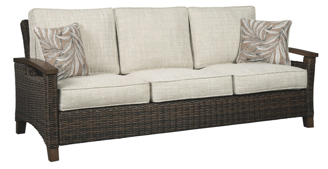 Paradise - Medium Brown - Sofa With Cushion Ashley Furniture 