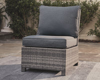 Thumbnail for Salem - Gray - Armless Chair W/Cushion - Tony's Home Furnishings