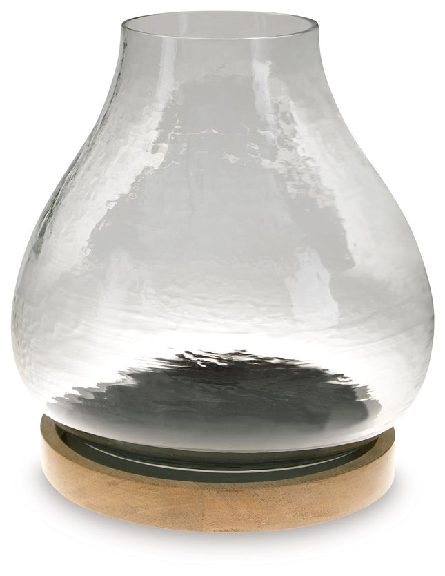 Adalisen - Clear / Brown - Candle Holder - Tony's Home Furnishings