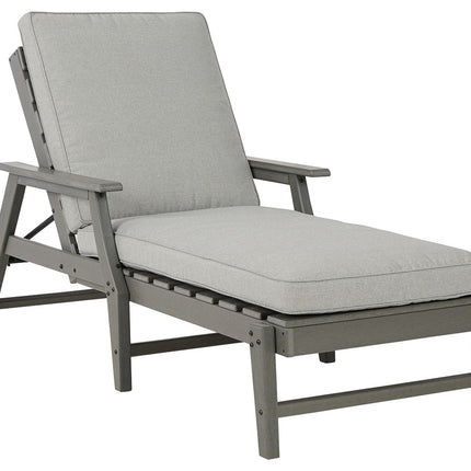 Visola - Gray - Chaise Lounge With Cushion Signature Design by Ashley® 