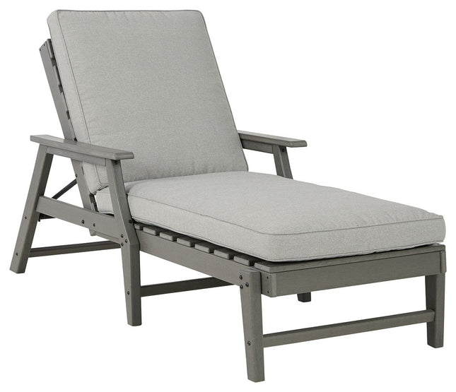 Visola - Gray - Chaise Lounge With Cushion Signature Design by Ashley® 