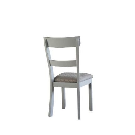 House - Marchese Side Chair (Set of 2) - Two Tone Gray Fabric & Pearl Gray Finish ACME 