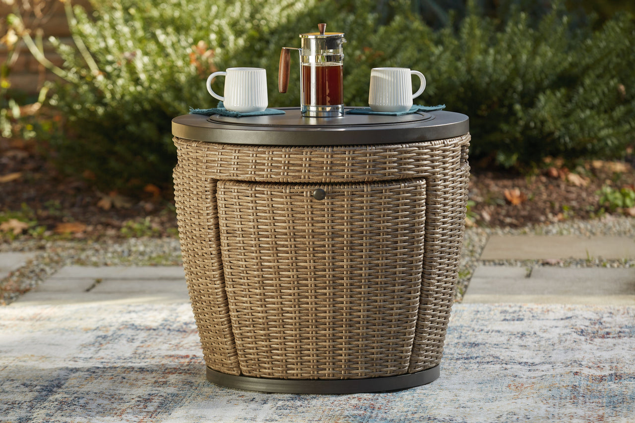 Malayah - Brown - Fire Pit - Tony's Home Furnishings