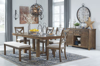 Thumbnail for Moriville - Grayish Brown - Rectangular Dining Room Extension Table - Tony's Home Furnishings