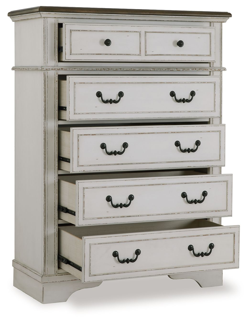 Moraway - Two-tone - Five Drawer Chest - Tony's Home Furnishings