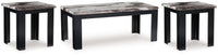 Jazmore - Dark Brown - Occasional Table Set (Set of 3)