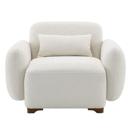 Darius - Chair With Pillow - Beige Boucle ACME 