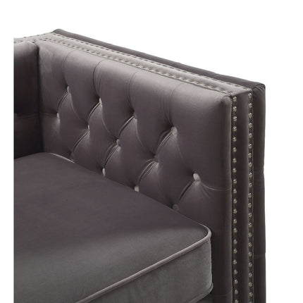 Gillian II - Chair - Dark Gray Velvet ACME 