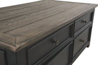 Thumbnail for Tyler - Grayish Brown / Black - Lift Top Cocktail Table - Tony's Home Furnishings