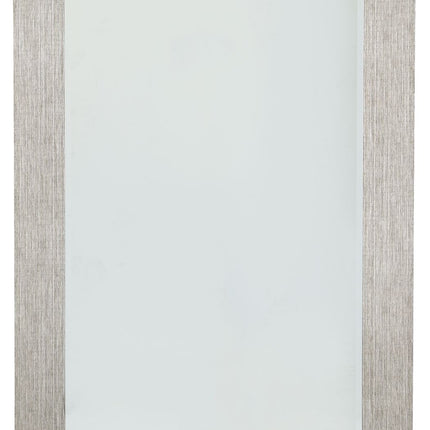 Duka - Silver Finish - Floor Mirror Ashley Furniture 