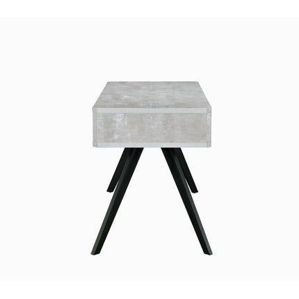 Magna - Desk - Faux Concrete & Black ACME 