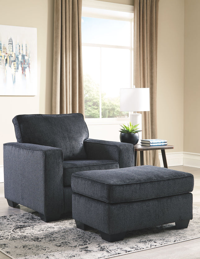 Altari - Chair With Ottoman Signature Design by Ashley® 