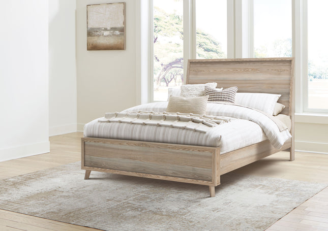 Hasbrick - Panel Bed With Framed Panel Footboard - Tony's Home Furnishings