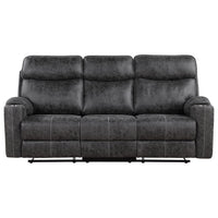 Hirah - Motion Sofa - Dark Gray Polish Microfiber ACME 