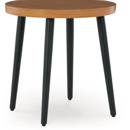 Horizon Hall - Two-tone Brown - Round End Table Signature Design by Ashley® 