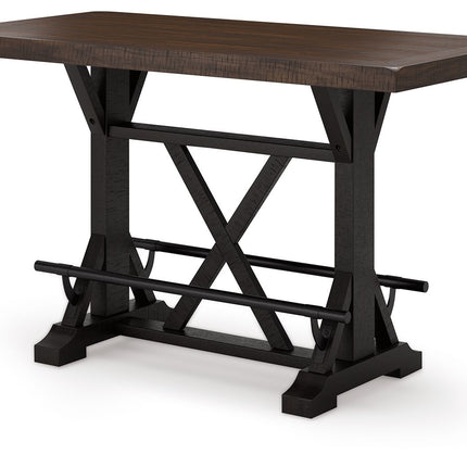 Valebeck - Rect Dining Room Counter Table With Wine Rack Signature Design by Ashley® 