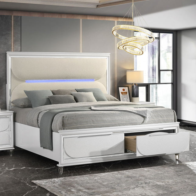 Tarian - Bed With LED & Storage - Tony's Home Furnishings