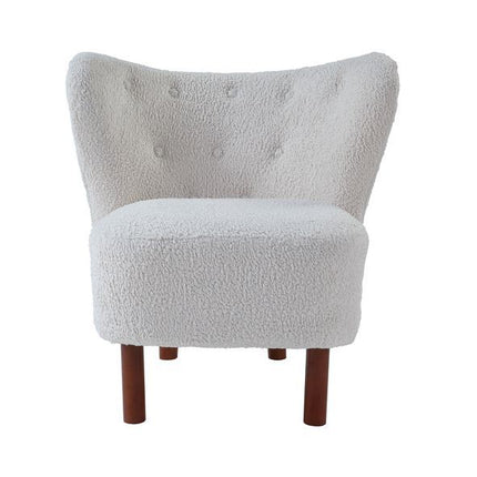 Zusud - Accent Chair - White Teddy Sherpa ACME 