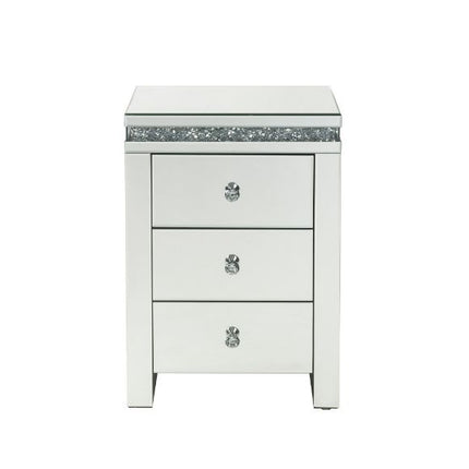 Noralie - Accent Table - Mirroed & Faux Diamonds ACME 