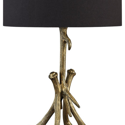 Josney - Antique Gold Finish - Metal Table Lamp - Tony's Home Furnishings