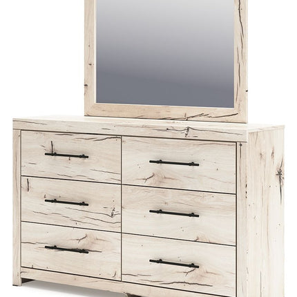 Lawroy - Light Natural - Dresser And Mirror Benchcraft® 