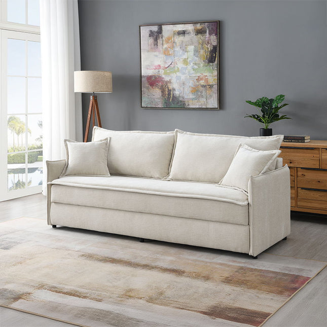 Elisea - Sofa With Sleeper - Beige Fabirc ACME 