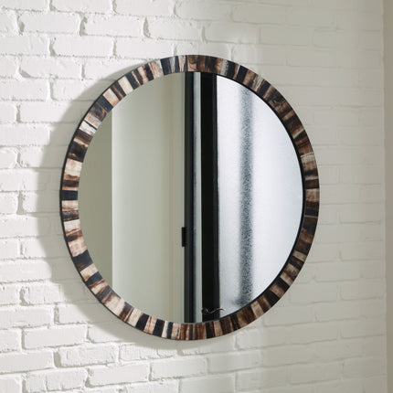 Ellford - Black / Brown / Cream - Accent Mirror Signature Design by Ashley® 