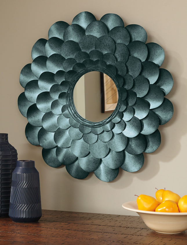 Deunoro - Blue - Accent Mirror Ashley Furniture 