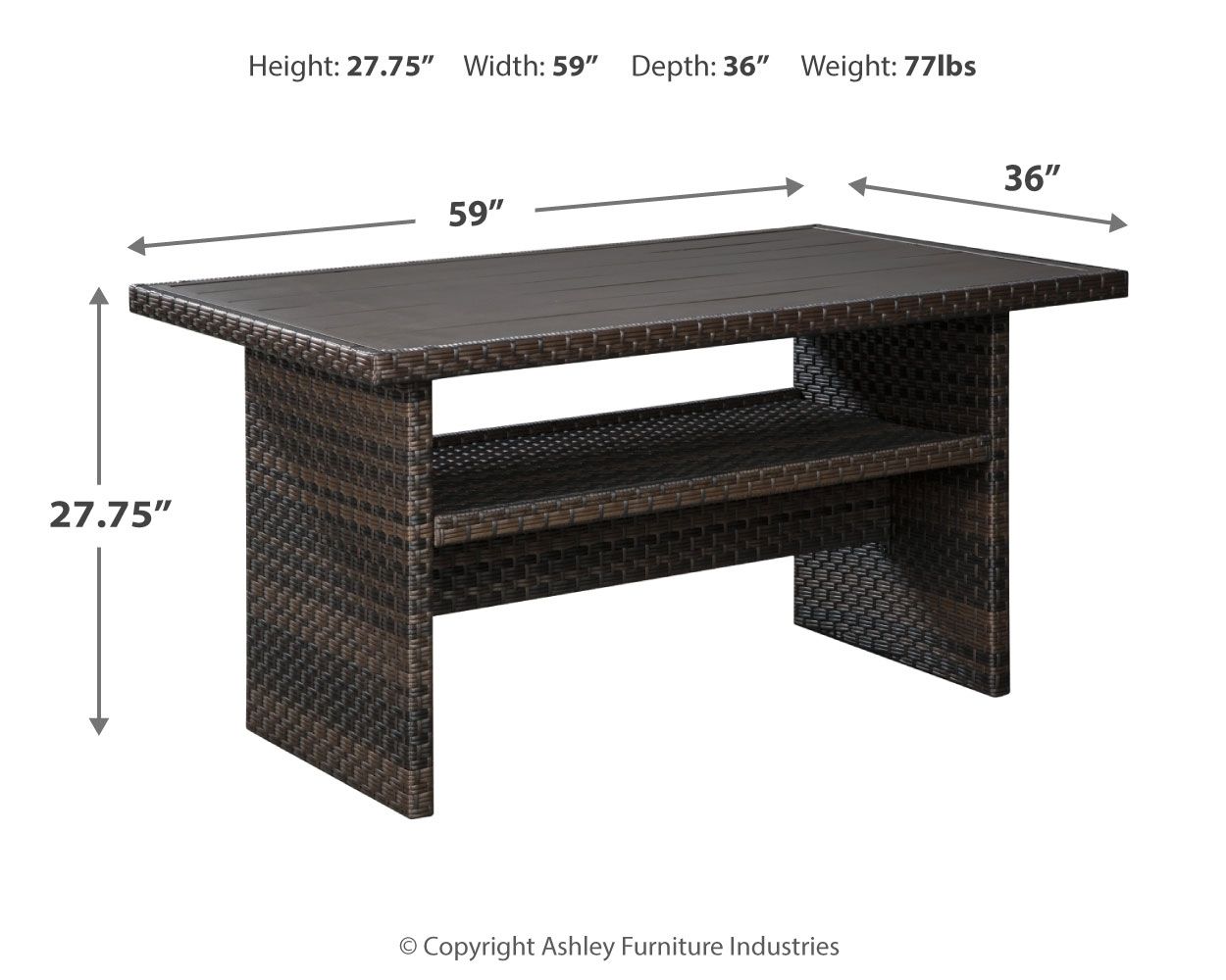 Easy - Dark Brown / Beige - Rect Multi-use Table - Tony's Home Furnishings