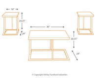Thumbnail for Airdon - Bronze Finish - Occasional Table Set (Set of 3) - Tony's Home Furnishings