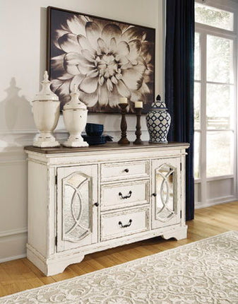 Realyn - Chipped White - Dining Room Server Ashley Furniture 