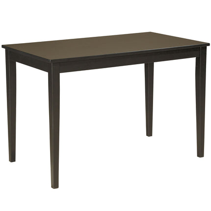 Kimonte - Dark Brown - Rectangular Dining Room Table Signature Design by Ashley® 