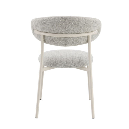 Kalam - Side Chair (Set of 2) - Gray Fabric & Beige Finish ACME 