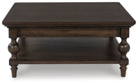 Thumbnail for Veramond - Dark Brown - Square Cocktail Table - Tony's Home Furnishings