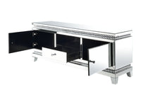 Lotus - TV Stand - Mirrored & Faux Crystals - Tony's Home Furnishings