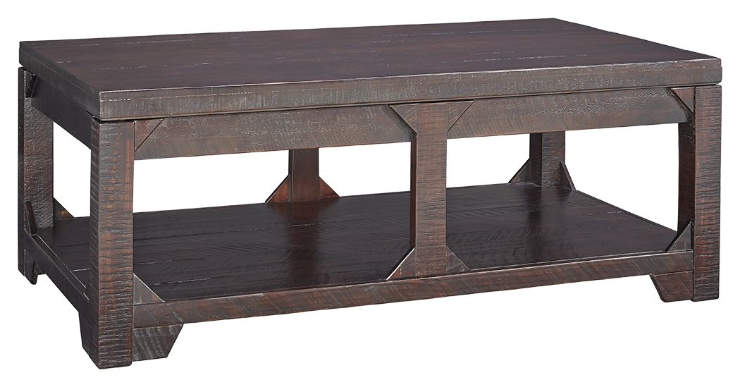 Rogness - Rustic Brown - Lift Top Cocktail Table - Tony's Home Furnishings
