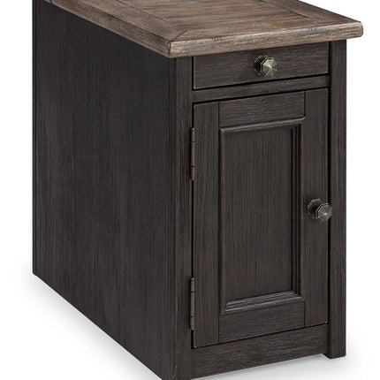 Tyler - Grayish Brown / Black - Chair Side End Table Ashley Furniture 