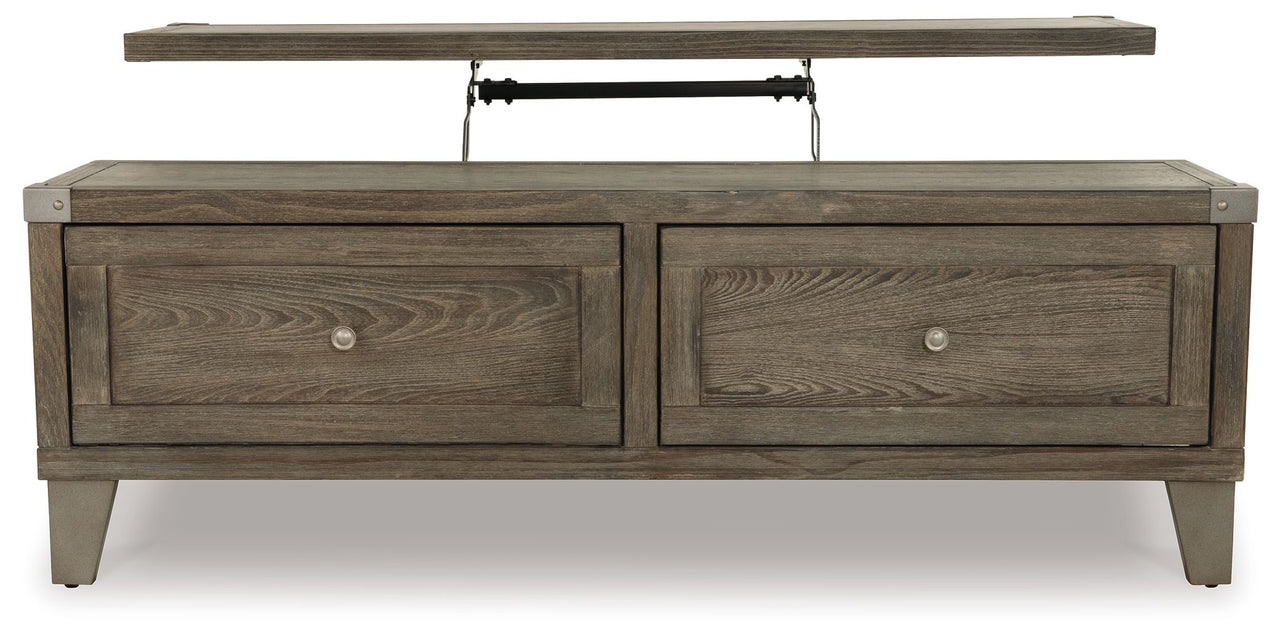 Chazney - Rustic Brown - Lift Top Cocktail Table - Tony's Home Furnishings