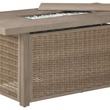 Beachcroft - Rectangular Fire Pit Table Ashley Furniture 