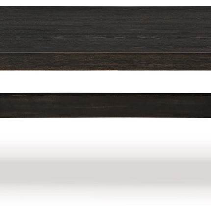 Galliden - Black - Rectangular Cocktail Table Signature Design by Ashley® 