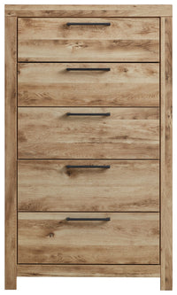 Thumbnail for Hyanna - Tan Brown - Five Drawer Chest - Tony's Home Furnishings