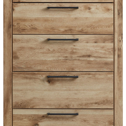 Hyanna - Tan Brown - Five Drawer Chest Signature Design by Ashley® 