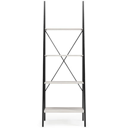 Bayflynn - White / Black - Bookcase - 4 Open Shelves Signature Design by Ashley® 