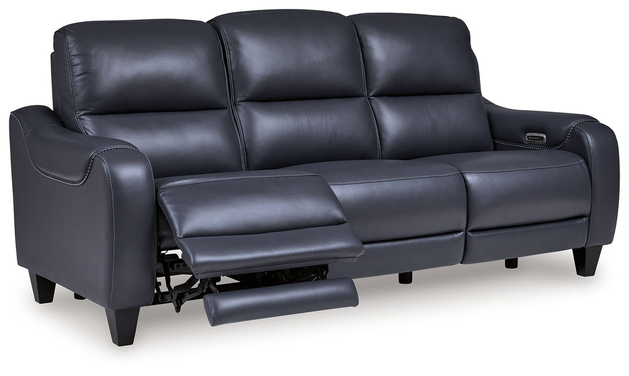 Mercomatic - Power Reclining Sofa With Adj Headrest - Tony's Home Furnishings